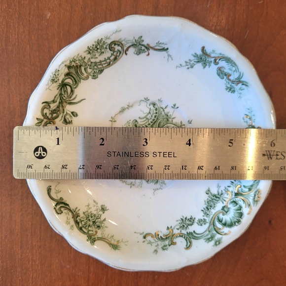 Lot of 4 Antique John Maddock & Sons Saucers Royal Vitreous Rhine 6 in See PicsA - Picture 12 of 12